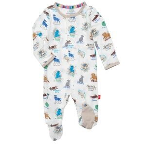 Magnetic Me Puppy Print Onesie